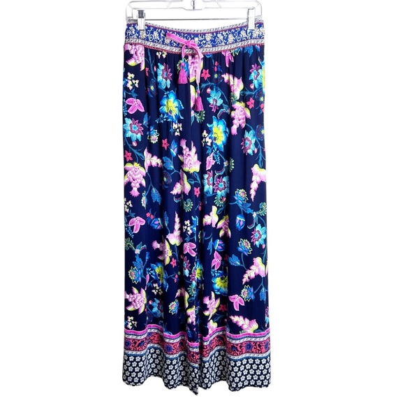 Anthropologie Pants - NWT Anthropologie Zadie Floral Sleep Pant in Sapphire Size S